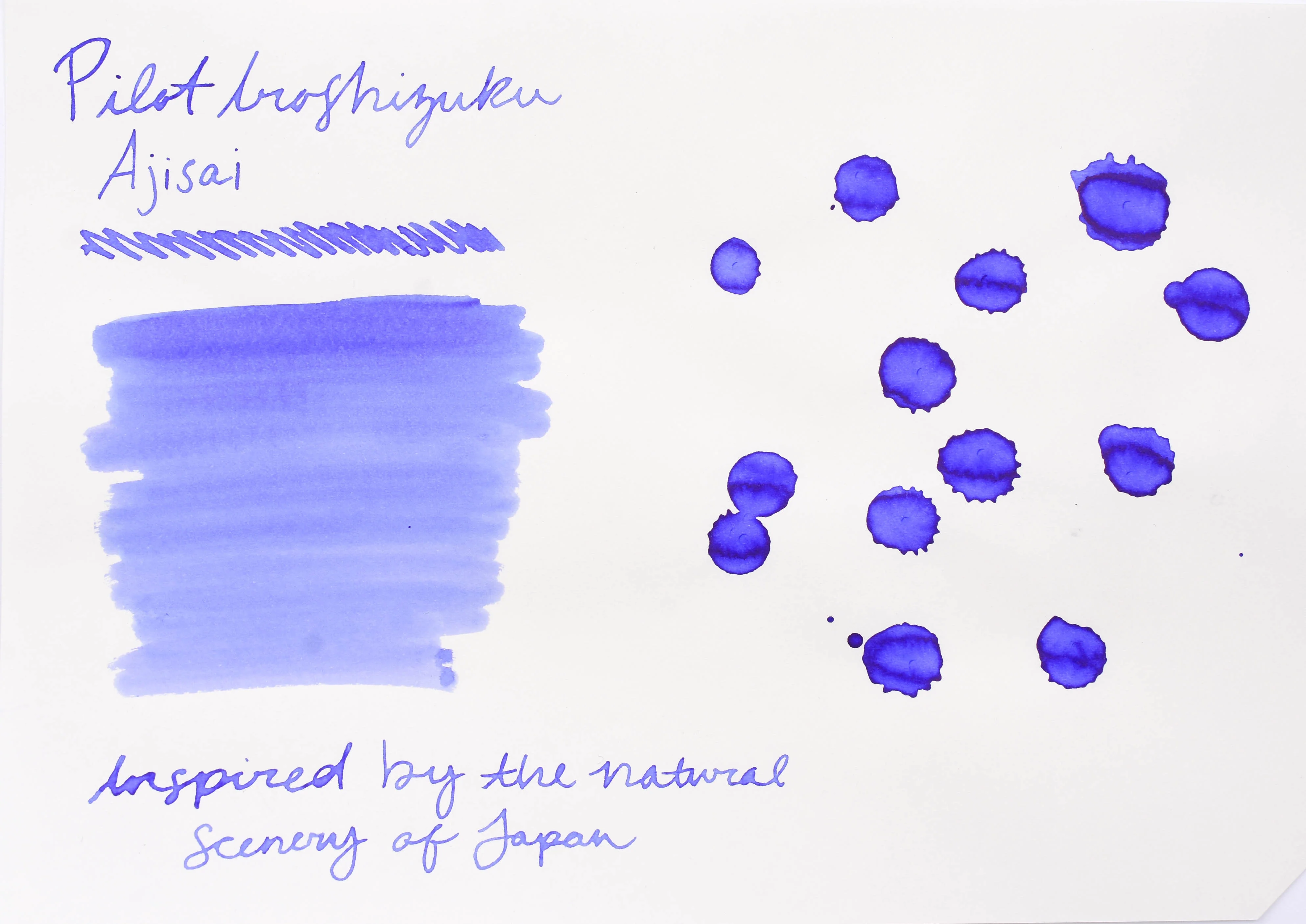 Pilot Iroshizuku Ink - Ajisai - 50 mL Bottle Ink - Image 3