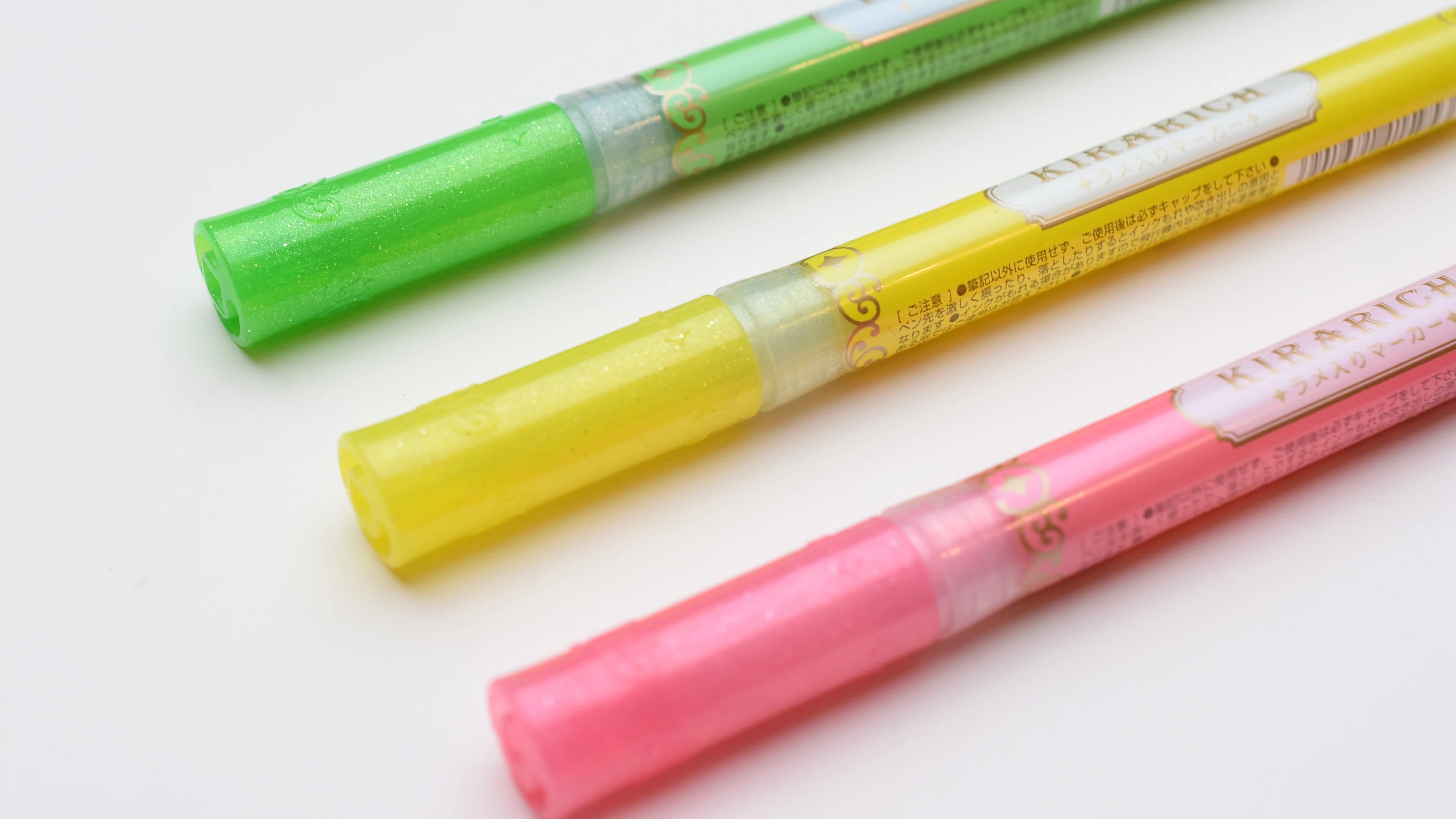 Zebra Glitter Highlighter, Kirarich, Pack of 3 - Image 4